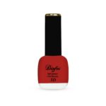 neon color nail polish+ blood red color nail polish